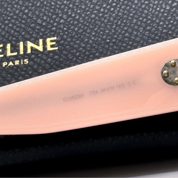 NEW CELINE CL40236I 72A BUTTERFLY PINK GREY WOMEN SUNGLASSES CELINE - Picture 9 of 11